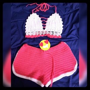 Handmade crochet Boy shorts set